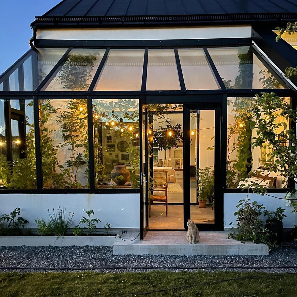ikealuminum aluminum profile for sunroom ultraviolet isolation solarium sunroom glass sunroom of business pool swimming pool