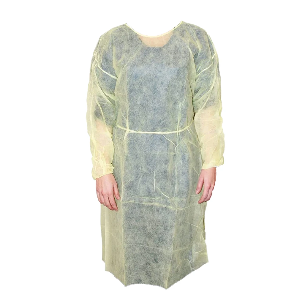 Шэньчжэнь Гуандун медицинские принадлежности защитный костюм одноразовый желтый изоляционный Халат