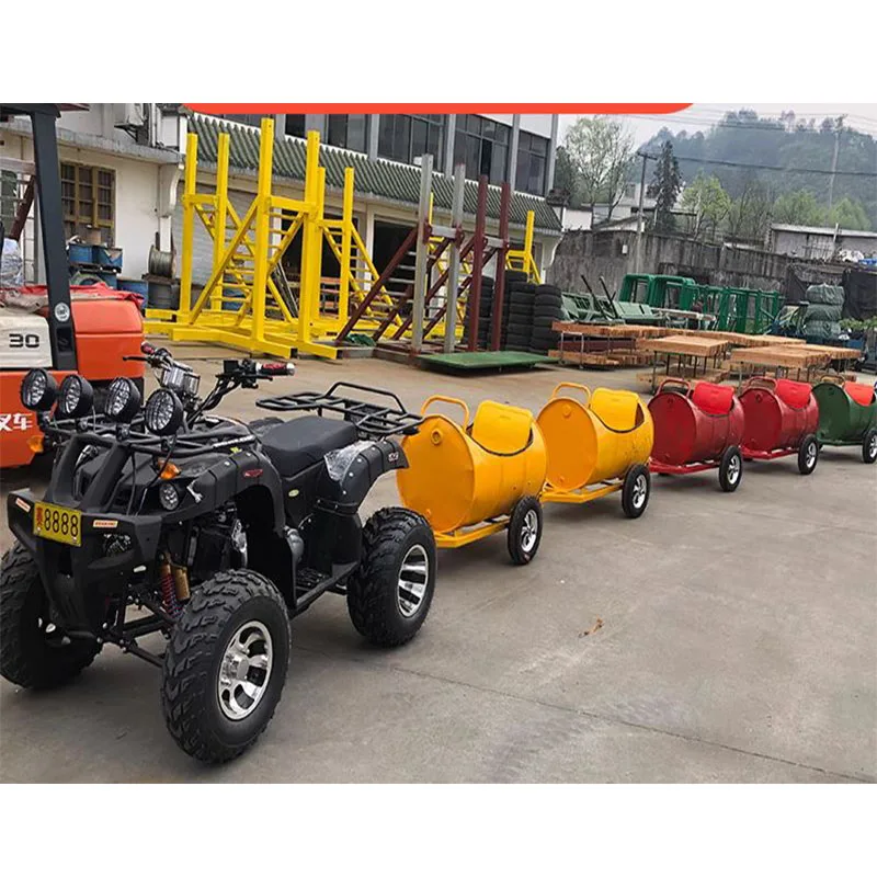 Scenic Electric Amusement Park Equipment Children Riding Facilities Trackless Trains