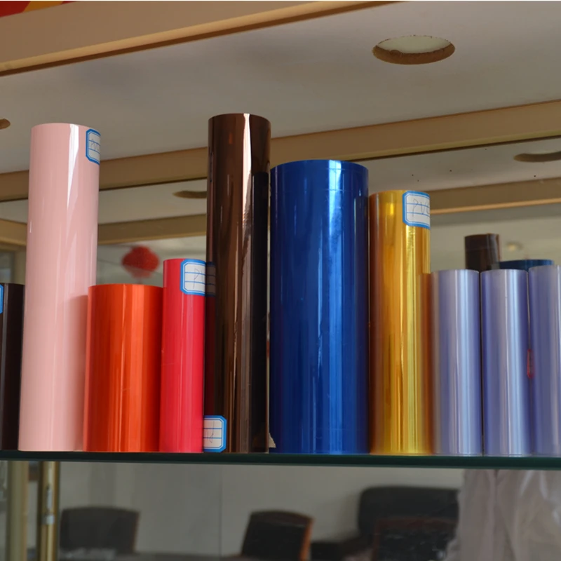 Thermoforming folding box blister packing clear transparent rigid PVC film sheet