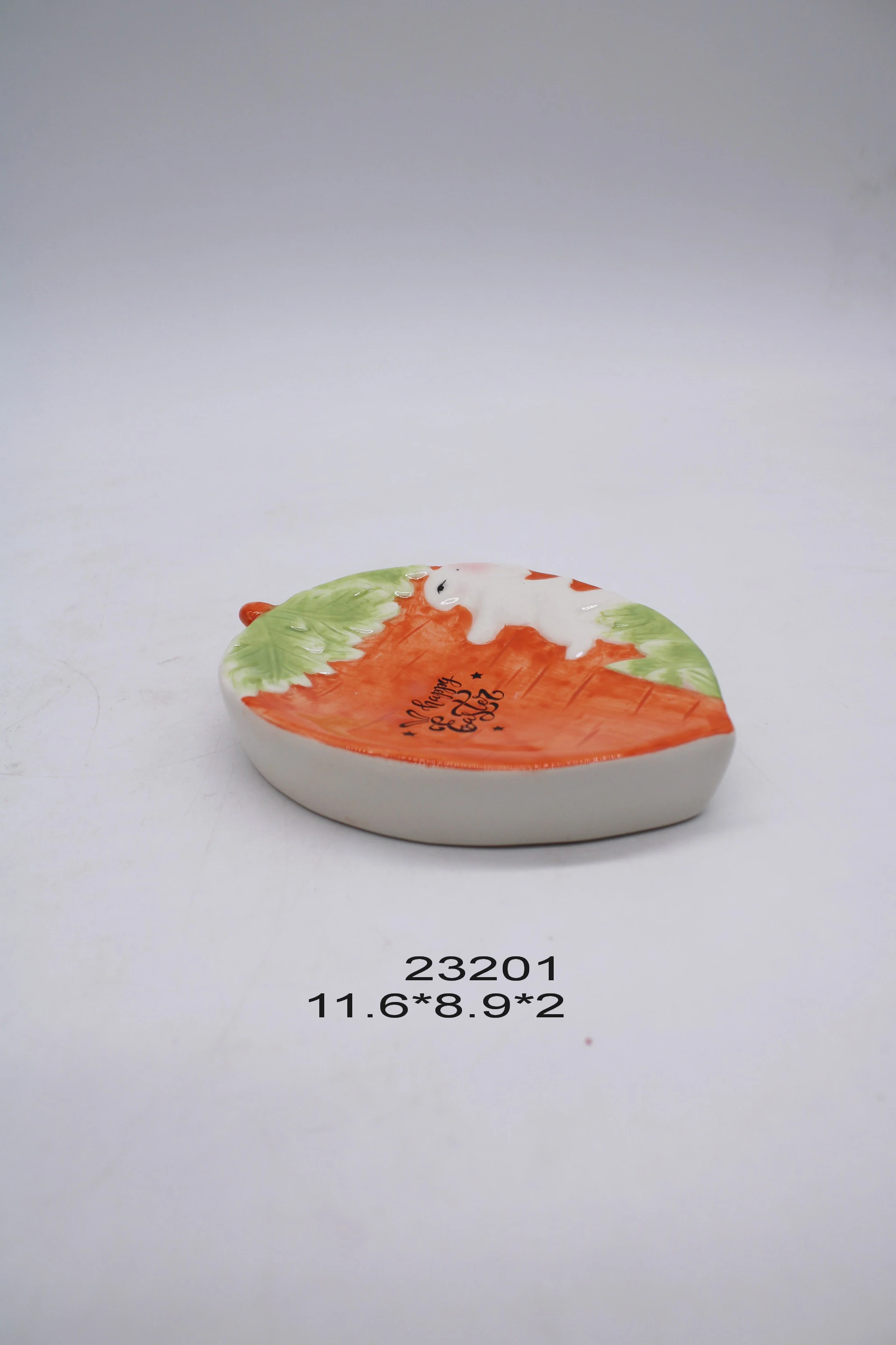 hot sell  Cute Cartoon hand-paint  rabbit shape dispenser  dolomite Easter bathroom set