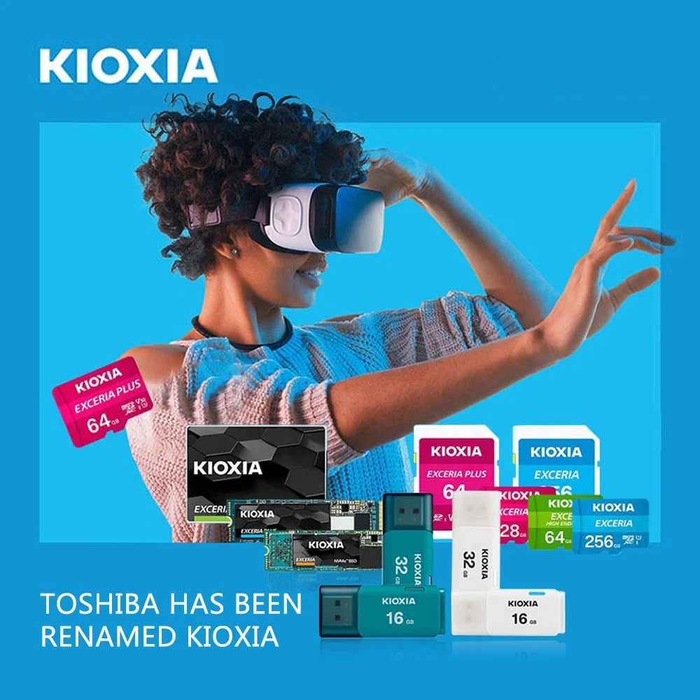  Оригинальная карта памяти KIOXIA 64 Гб 128 ГБ TF Micro SD 16 32 класс 10 100 м/с флэш tf для