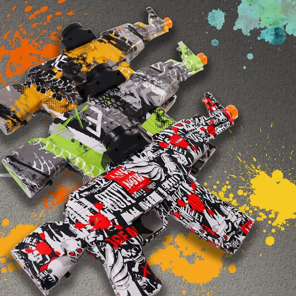 2022 M416 P90 Akm47 Water Gel Beads Blaster Rifle Outdoor Toy Gel Water Ball Gun Bullet Gel Blaster Gun Electric