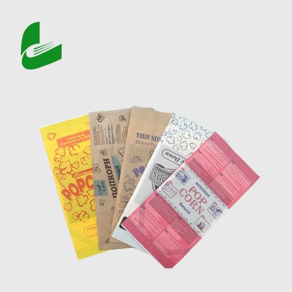 Microwavable Paper bags Grease proof Popcorn Bag Craft Paper Packaging Bags
