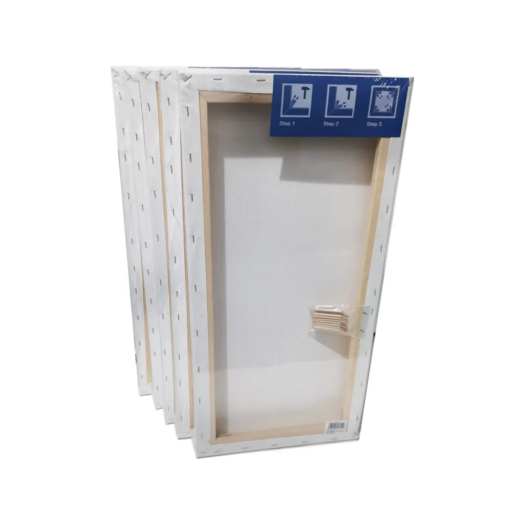2024 Art supplies new products blank stretched canvas frame 40*60cm with 280g cotton canvas