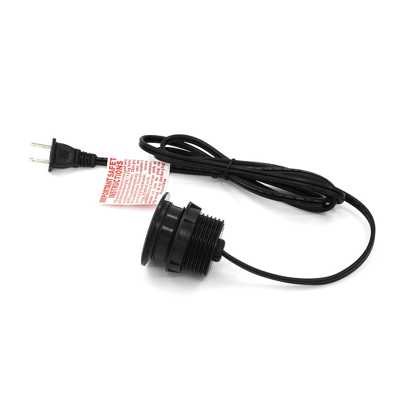 USA/Canada BaiYou 2 ports AC/DC cord/wire/cable plug Round with power adapter USB charging/charger For furniture