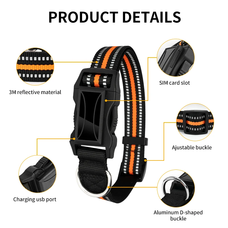 Dropshipping New Style Dog Gps Tracking Collar Wireless Positioning Micro Chip Pet Collar Mini Gps Tracker