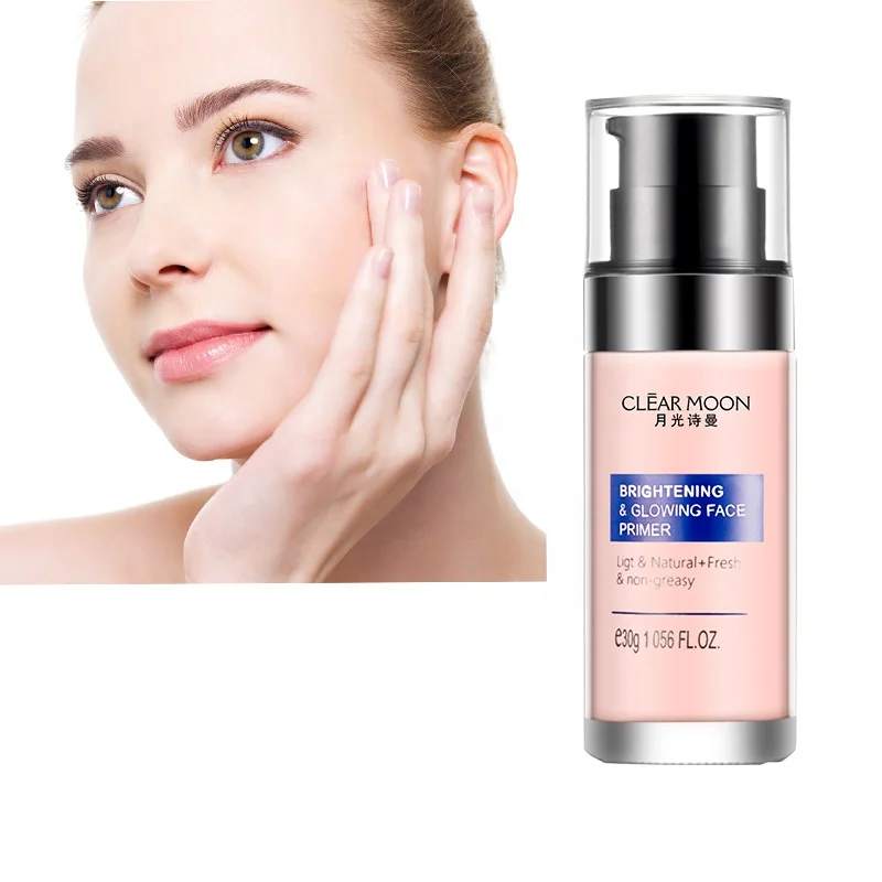 Glowing makeup brightening cosmetic facial primer