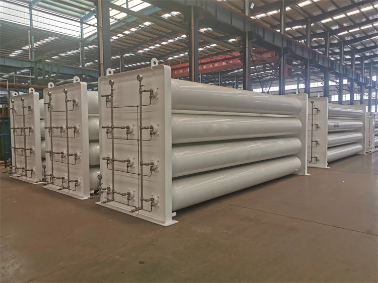 Benhong Best selling 8 tubes cng compressor skid cng trailer / hydrogen tube trailer / cng transport trailer in China