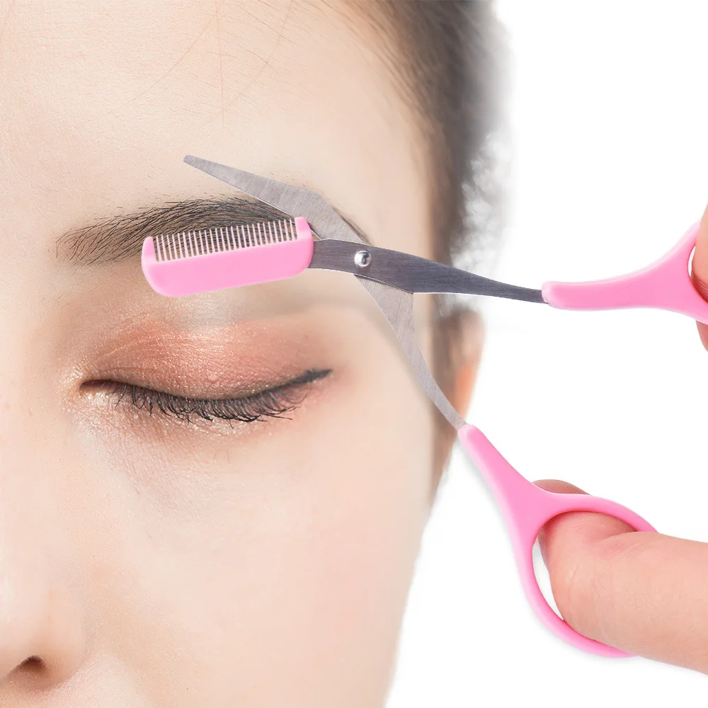 Розовые ножницы для ресниц Mytingbeauty из нержавеющей стали частная марка инструменты накладных
