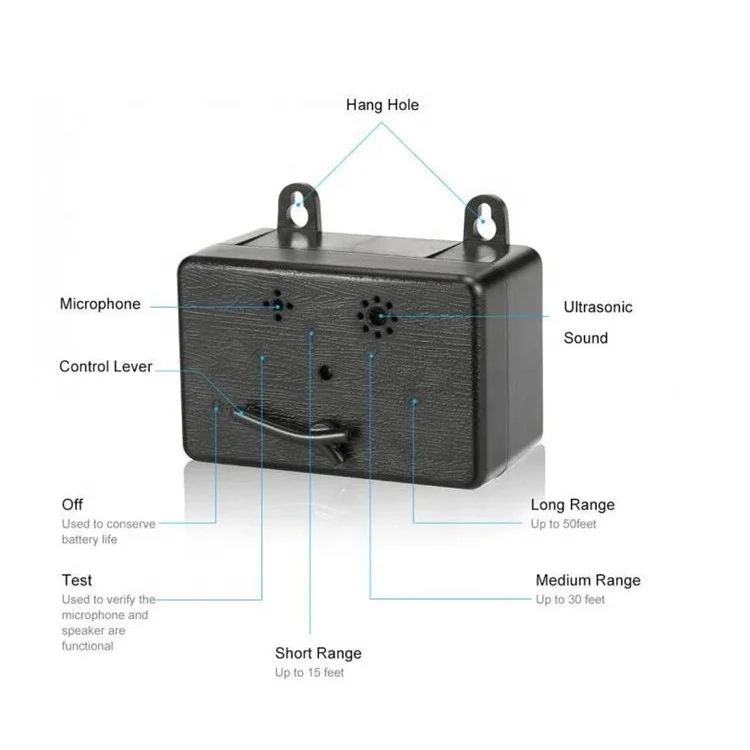 2020 New Arrival Outdoor Ultrasonic Dog Chaser Mini Anti Bark Device Bark