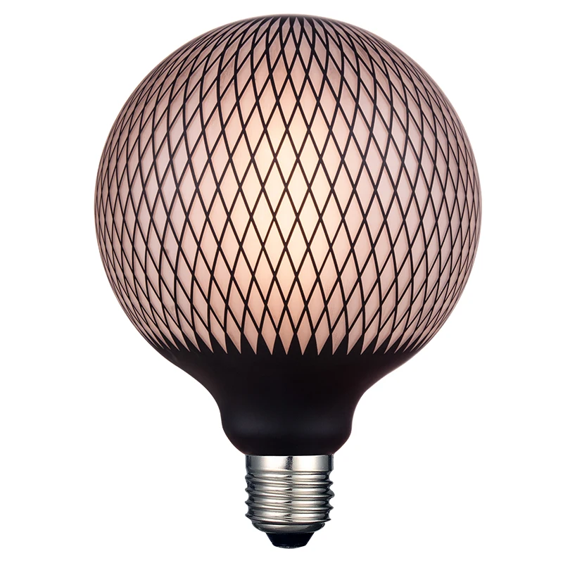 Decoration Light E26 E27 G125 120V 240V Led Vintage Lamp 4W Dimmable Warm White Filament Bulb