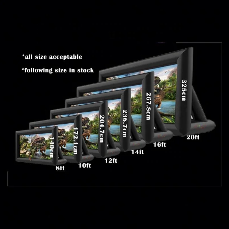 Hot Sale Portable Outdoor Party 160 in Projector Screen