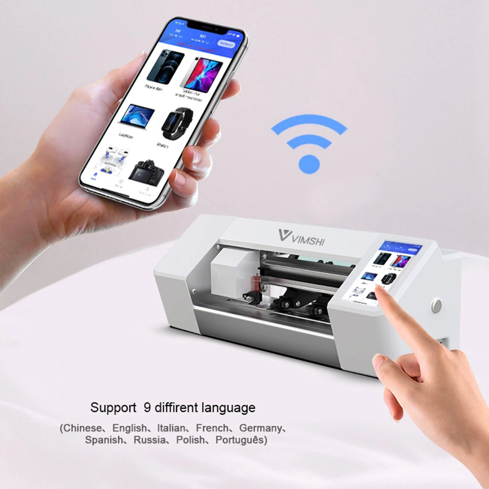 Vimshi screen protector hydrogel films sheet machine uv print mobile skin sticker no tempered glass making machine
