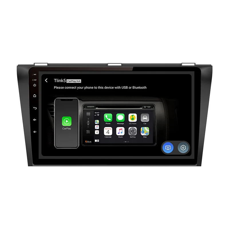 Android 9 Inch Car Radio Navigation WIFI 2GB+32GB Car Stereo for Mazda 3 2004 2005 2006 2007 2008 2009 Android Radio Screen