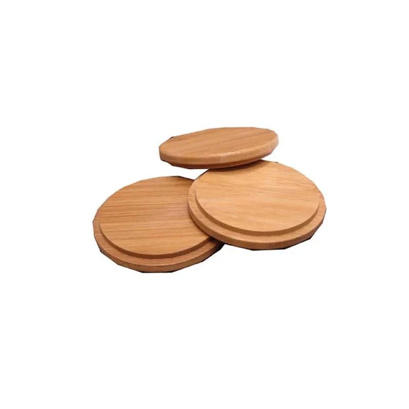Wooden dust-proof sealed cup cover, round can cover, reusable coffee and teacup cover are used for coffee and beverage cups.
