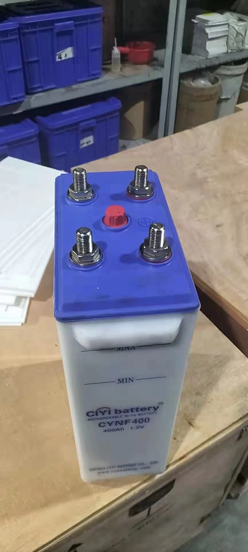 Long Life Solar Battery NI-FE Nickel Iron Batteries 48V 400AH AND 48V IS 40PCS 1.2V 400AH SINGLE CELLS IN SERIES CONNECTION