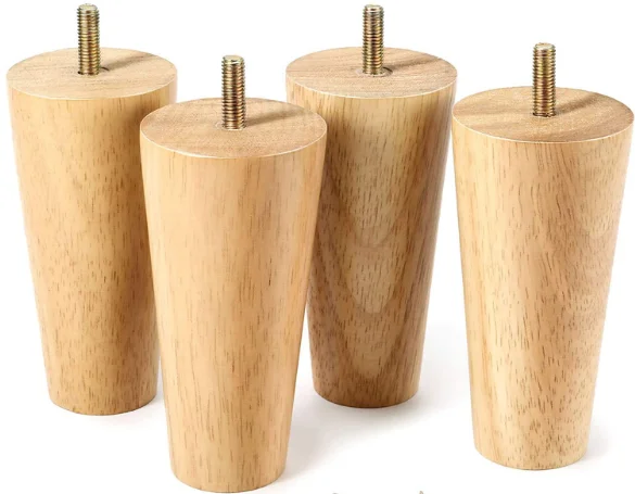 Hot Sale Wood Table Sofa legs unfinished wooden furniture legs TV Stand Bedroom Side Table Cabinet Legs for Furniture Sofa