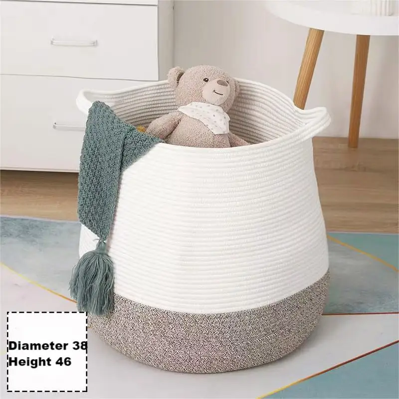 Dirty Clothes Bin Cotton Storage Toys Oversized Foldable Handheld Clothes Storage Basket With Color/Logo