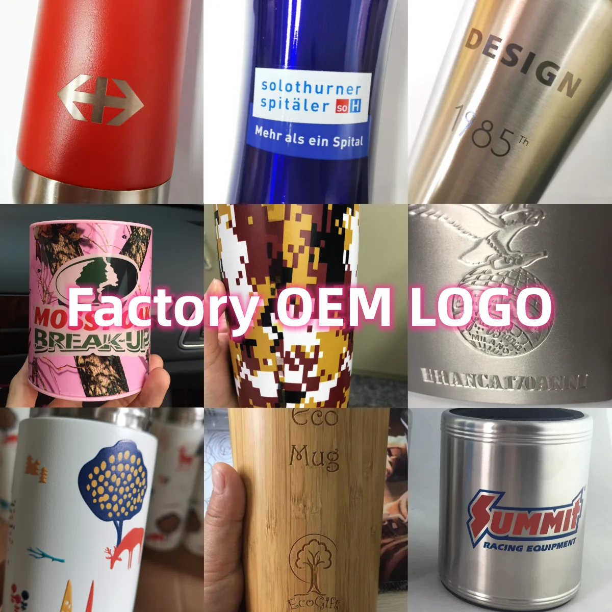 0.5L BPA Free Bamboo Wooden Lid Insulated Stainless Steel Water Bottle Double Wall Sport Style with Lid for Fitness Drinkware