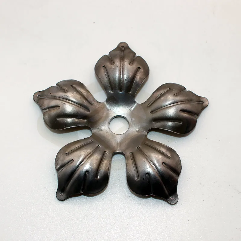 Decorative wrought Iron stamped metal leaves