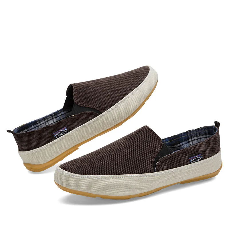 Wholesale New Style Fashion Trendy Slip On Denim Jeans Flat Footwear Washed Walking Style Casual Canvas Shoes For Men Size 45