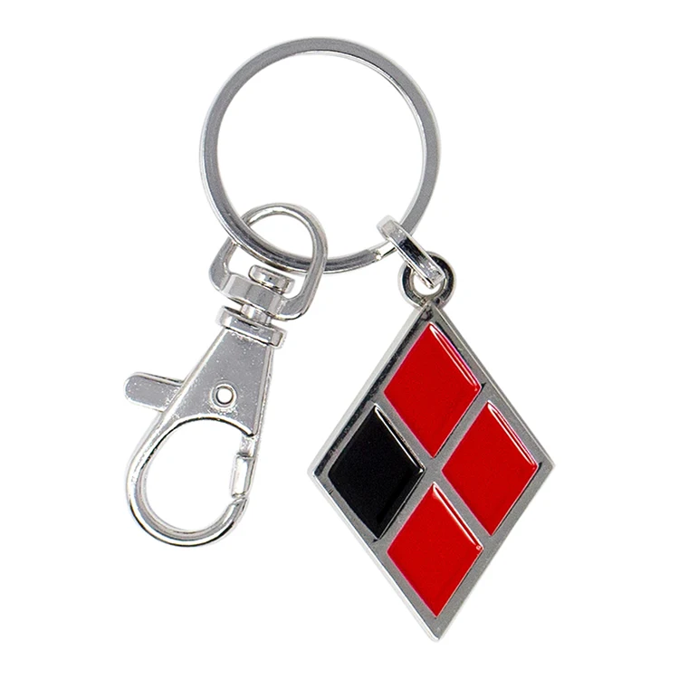 Hot Sell Listed Wooden Pom 3D Metal Hard Enamel Key Chain with Hook
