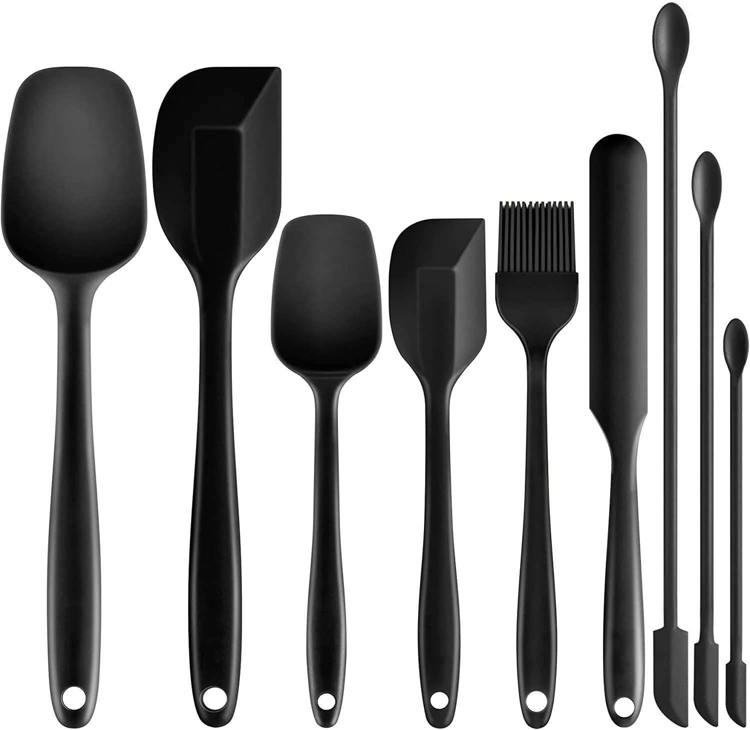 Heat Resistant Kitchen Baking Tool Facial Makeup Scrapers Non Stick Silicone Cosmetic&Jam Spatula Utensil Set