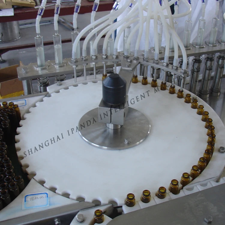 5ml Pharmaceutical Equipment Small Automatic Glass Penicillin Bottle Liquid Oral Vial Filling Sealing Capping Machine