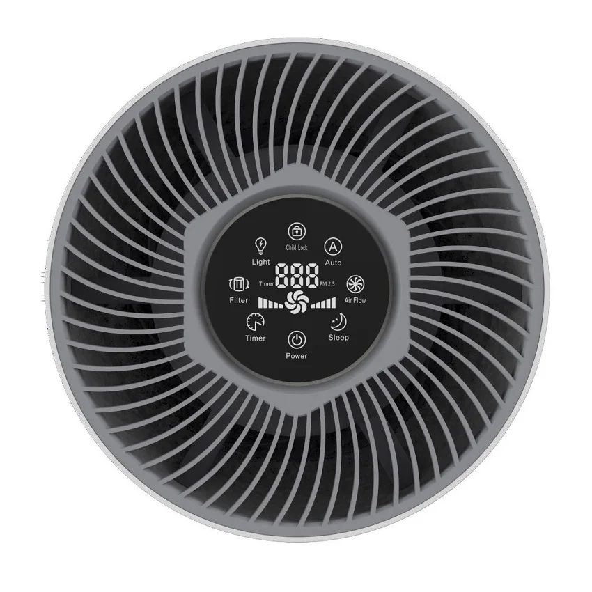 OEM Air Deodorizer Machine Portable H13 HEPA Filter and UV Air Purifier Cleaner Home Baby Bedroom PM 2.5 Monitoring Air Purifier