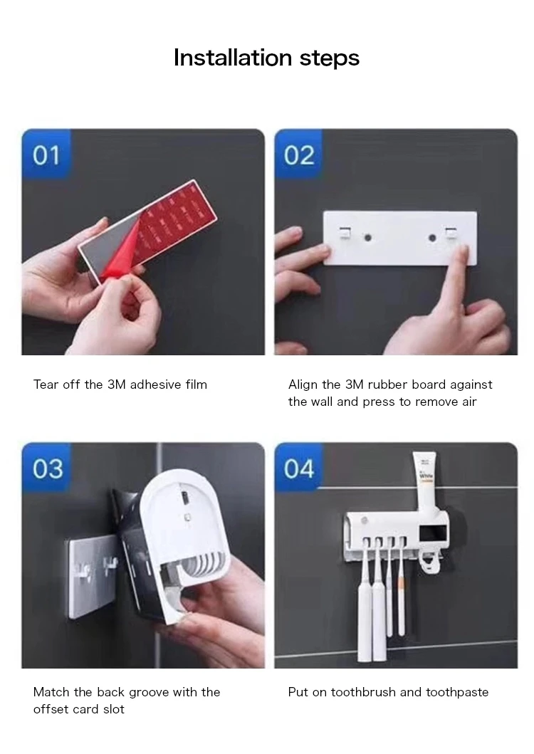 Hot Selling Disinfector Ultraviolet Sterilization UV Toothbrush Sterilizer Box
