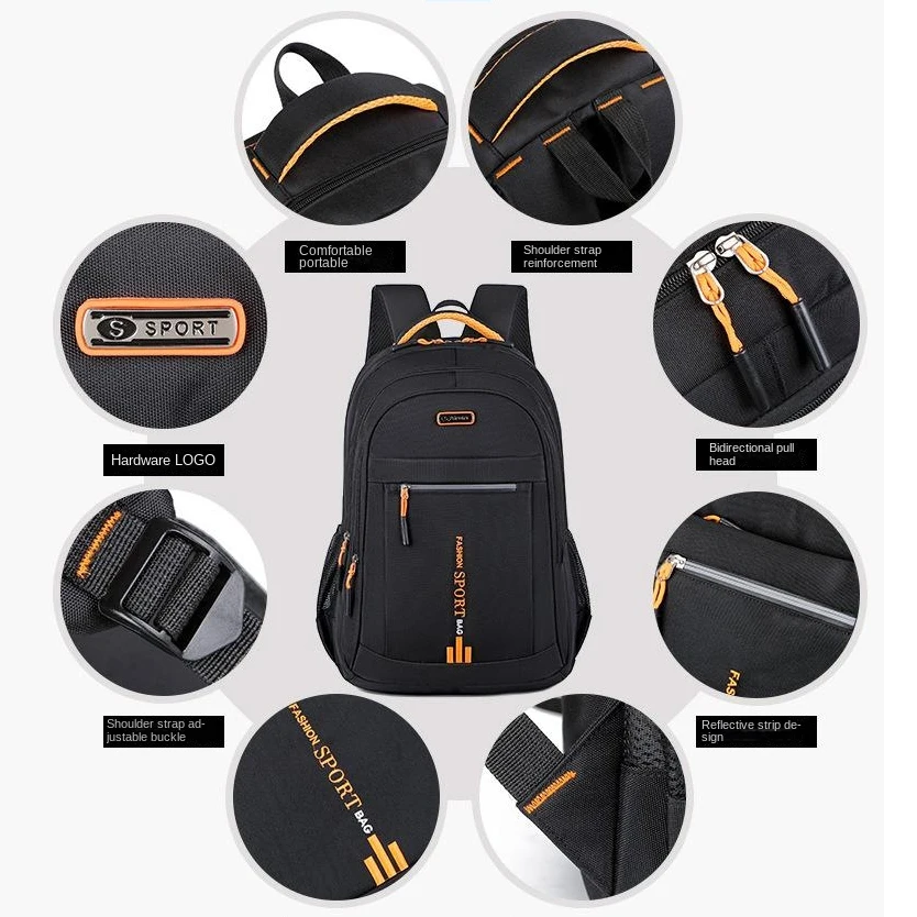 Factory Price High Quality Waterproof Oxford 15.6 Inch Backpack Travel College School Student Men Business Laptop Backpacks