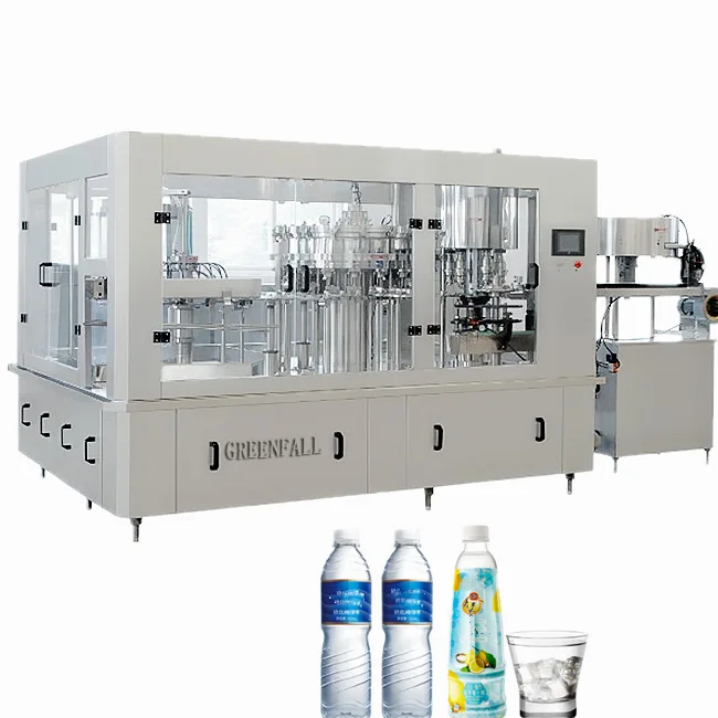 Small plastic bottle cleaning filling equipment Automatic mineral water filling machine