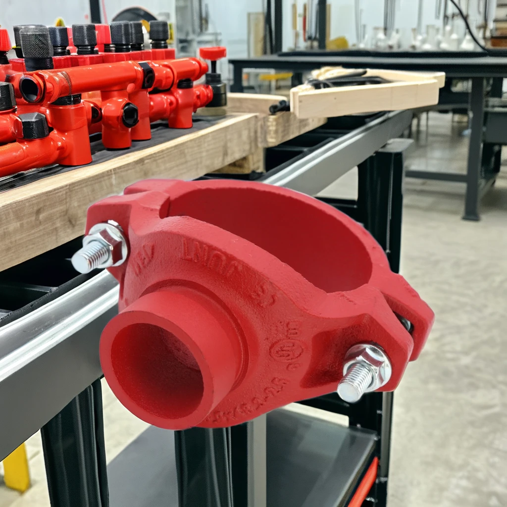 Polyethylene Grooved Pipe Fittings PN16 Pressure 50mm-110mm Sizes Smooth Surface Glue Convenient Quick Pipeline Linking