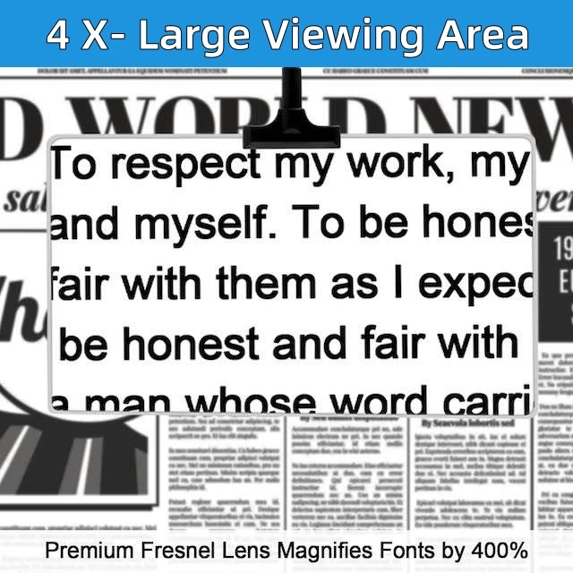 Ultra HD Eye Candy Magnifier as Seen on TV Book Magnifier for Reading 4X Magnifying Glass