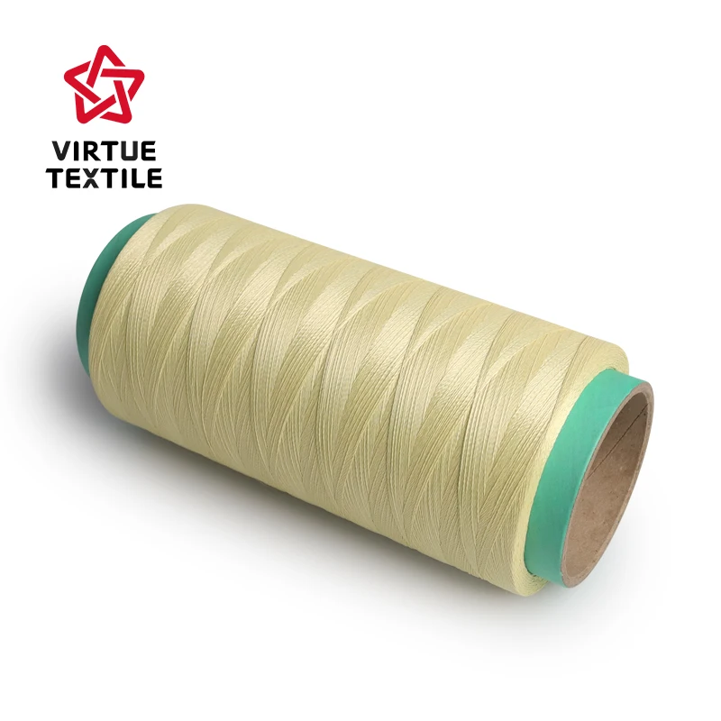 Virtue Textile High Quality 1414 Para Aramid Yarn/Sewing Thread 200d/2 400d/2 for Fire Resistant Air Bag Industrial Gloves