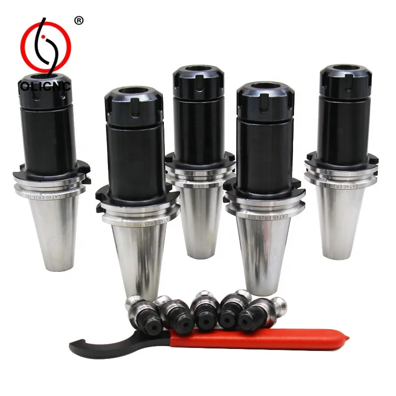5pcs CAT40 Type High-speed & Fine-balanced Tool Holders  CAT40-ER32 Collet Chuck set for CNC