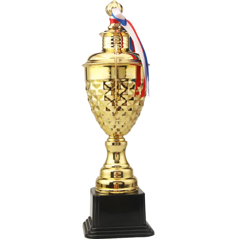 Big trophy manufacturers wholesale creative custom metal football cups made in China electroplating new crafts