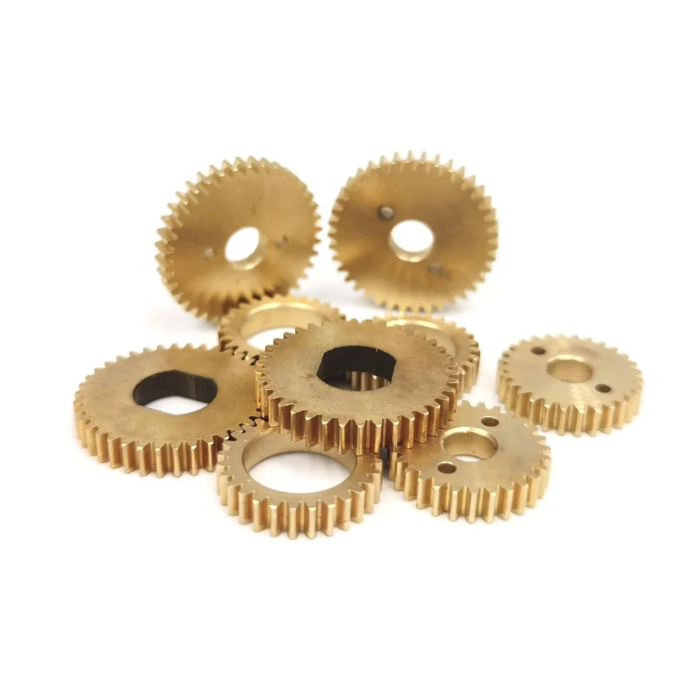 Custom Spur Gear Manufacture D Hole Small Brass Spur Gear Wheel