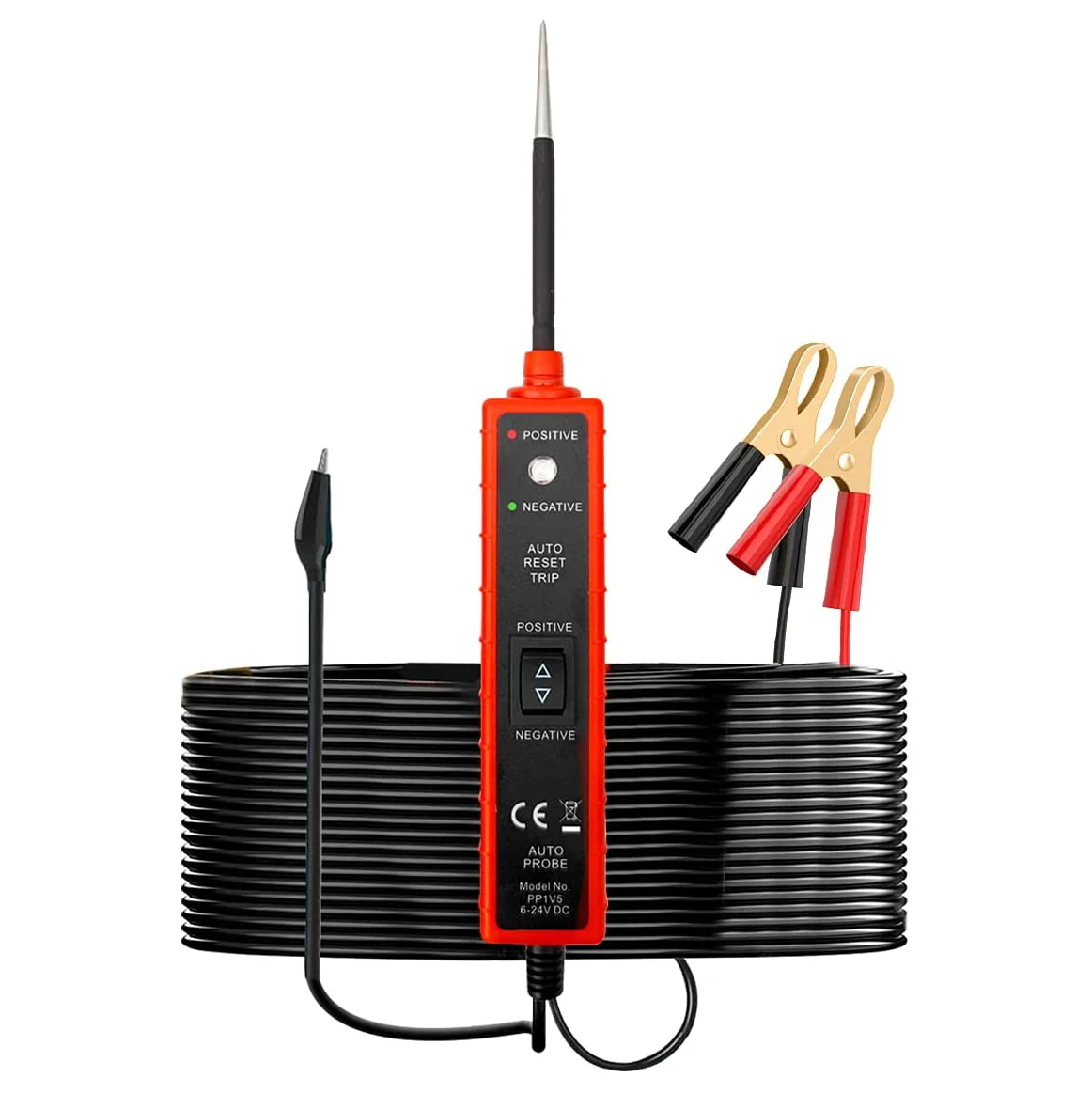 DC 6V-24V Automotive Circuit Breaker Finder Car Electrical Tester with and 4M Lead and LED Test Light for Continuity Testing