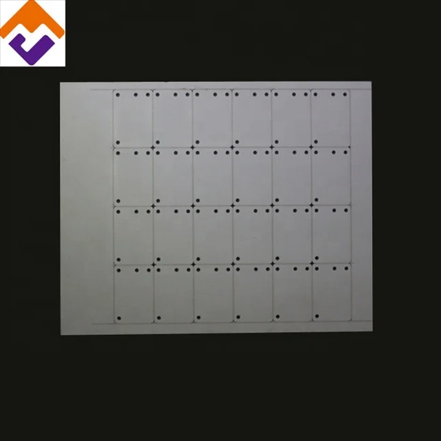 OEM Laser Drilling Porous Thin 96% al2o3 Alumina Ceramic Plate