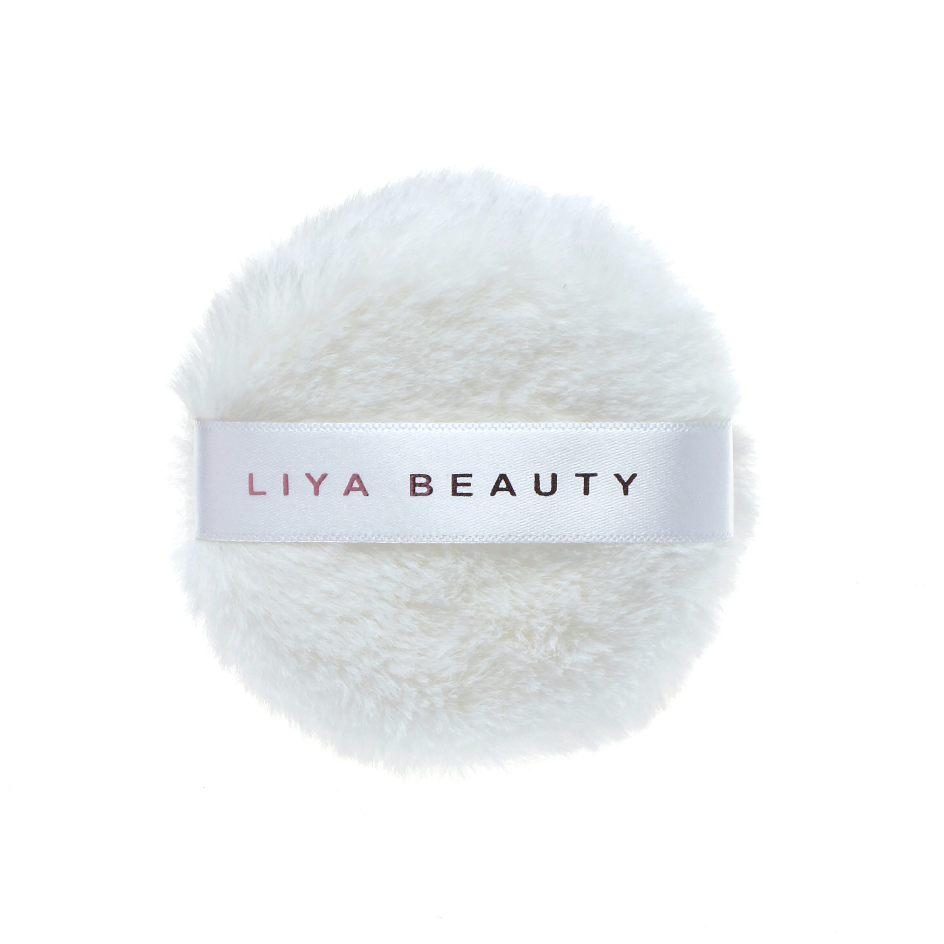 Imitation rabbit fur super soft long hair ribbon bow face body loose powder highlight powder puff