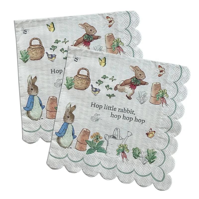 
 2-слойная или 3-слойная декоративная печатная бумажная салфетка, 20 шт.  