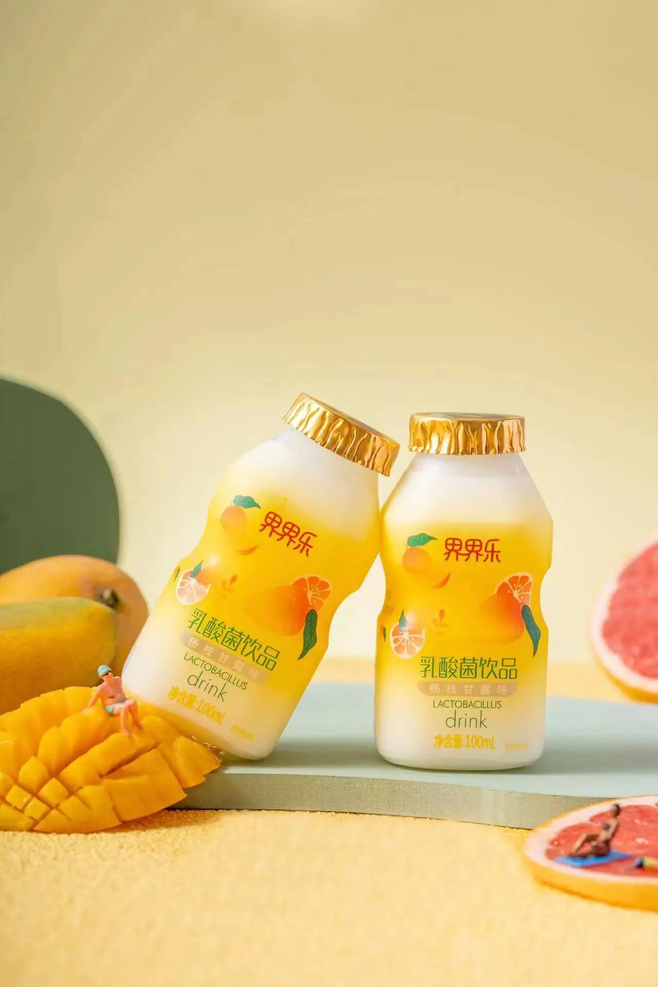Viloe Life Soft Drink Chilled Mango Sago Cream with Pomelo Flavored Lactobacillus Drink