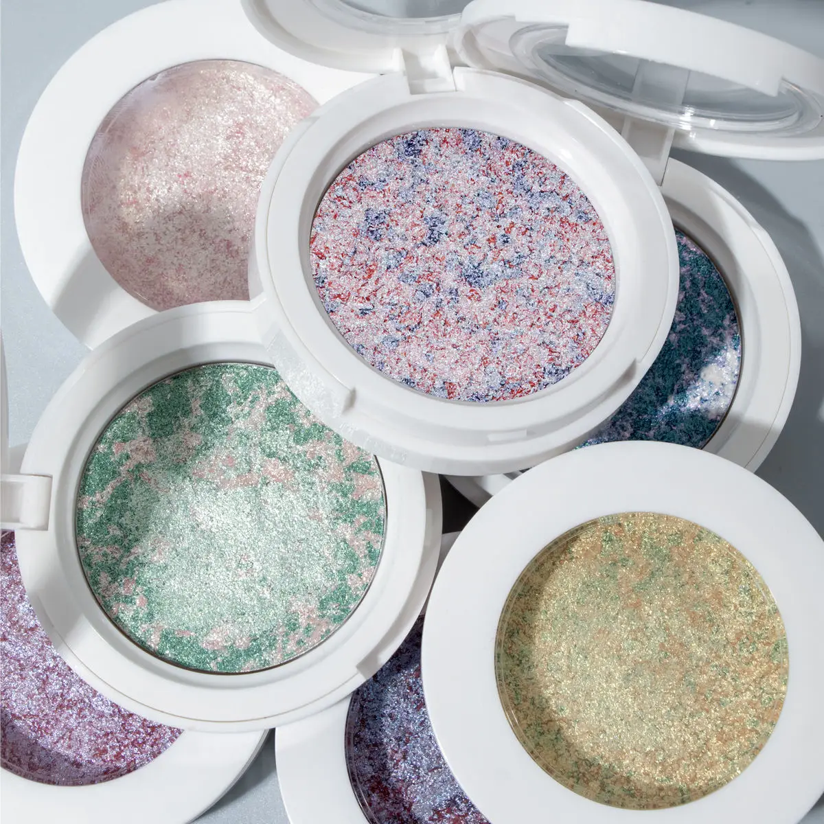 High Quality OEM Makeup Diamond Waterproof Pigment Pressed Private Label Eye Shadow Glitter Palette Glitter Single Eyeshadow