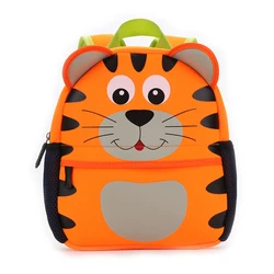 New Design Custom Neoprene Cute Cartoon 3D Kids Zoo Animal Backpack For Kids