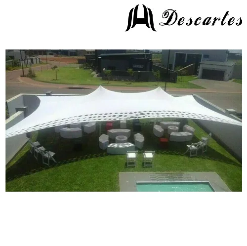 50 Seater White Garden Hole Stretch Shade Tents for Garden Shelter