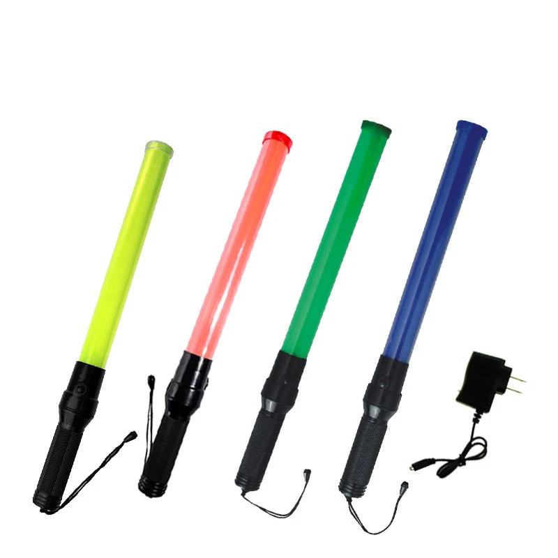Hot Sale Waterproof IPX5 LED Safety Signal Baton Wand Work Light Zoom Flashlight Emergency Lamp for Traffic