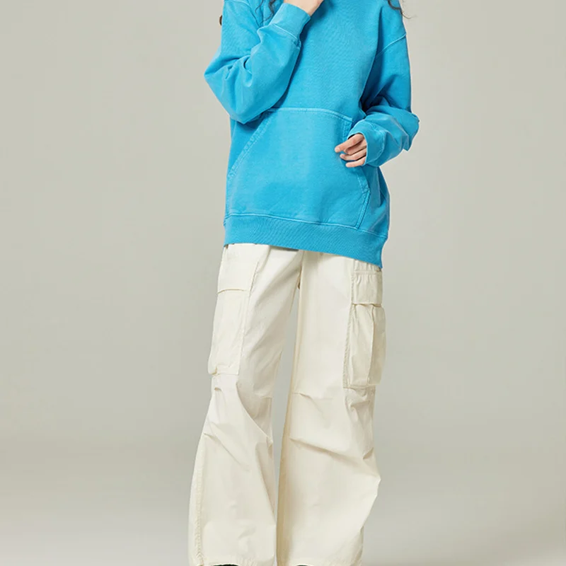 Heavyweight Distressed Acid Wash Unisex Oversized Cotton Custom Logo and Printing Men Hoodie Sweatshirts