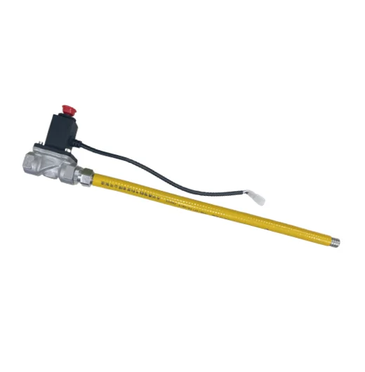 Stainless Steel Gas Hose+ Gas Solenoid valve  European Hot Sale Metal Hose Stainless steel gas pipe